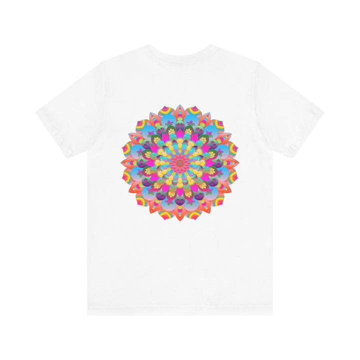 Intricately Designed Mandala Tee with Vibrant Colors and Peaceful Vibes