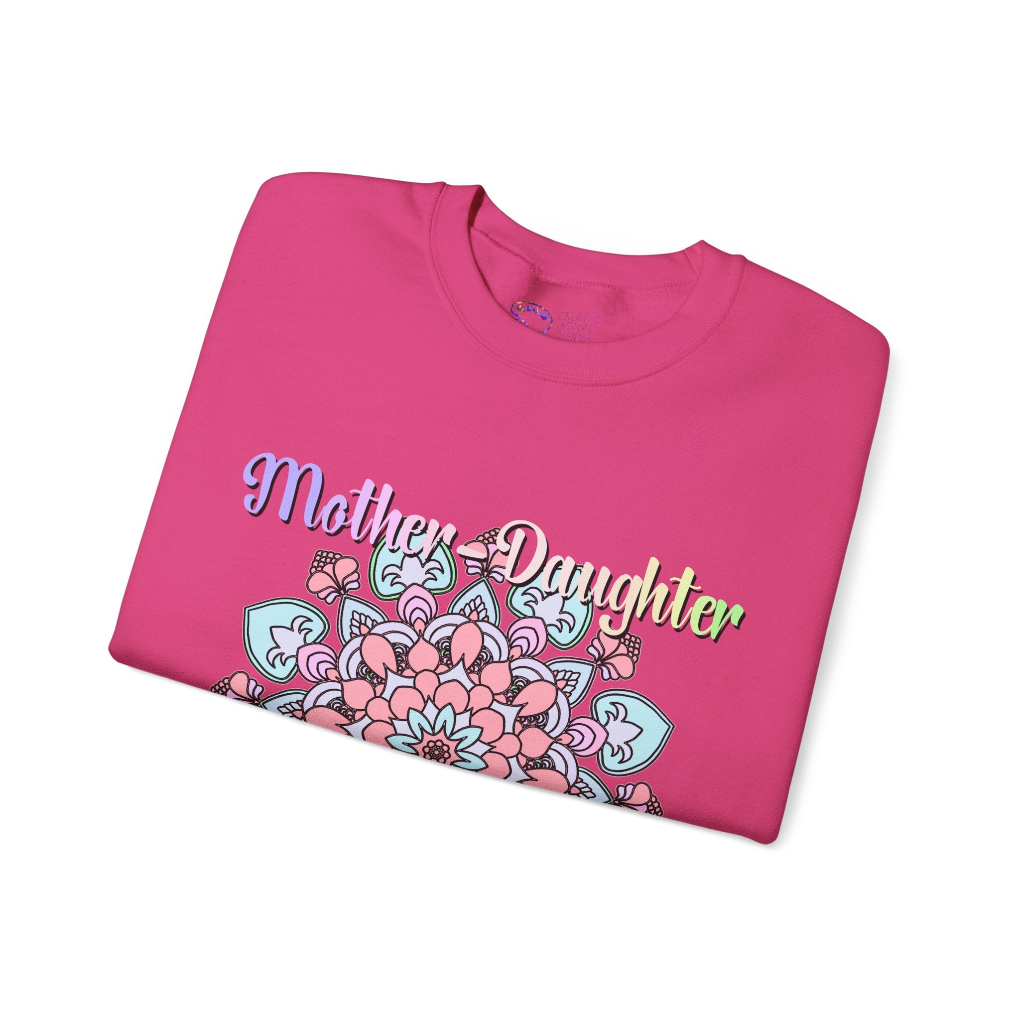 Sweatshirt mit Mandala-Muster zur Feier der Mutter-Tochter-Liebe