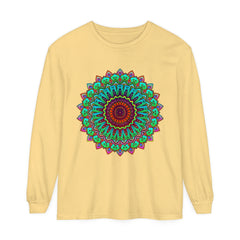 Vibrant Mandala Long Sleeve T-Shirt - Spiritual Art 10