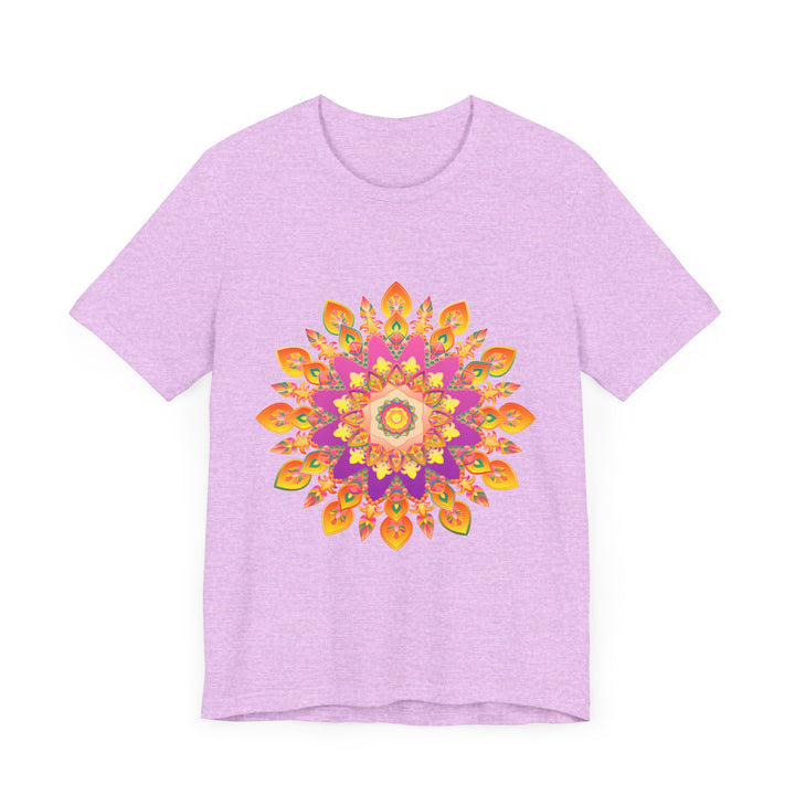 Vibrant Mandala T-Shirt featuring intricate and colorful design, perfect for adding a pop of color to any outfit