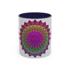 Intricately Designed Mandala Art Mug in Bright and Bold Colors