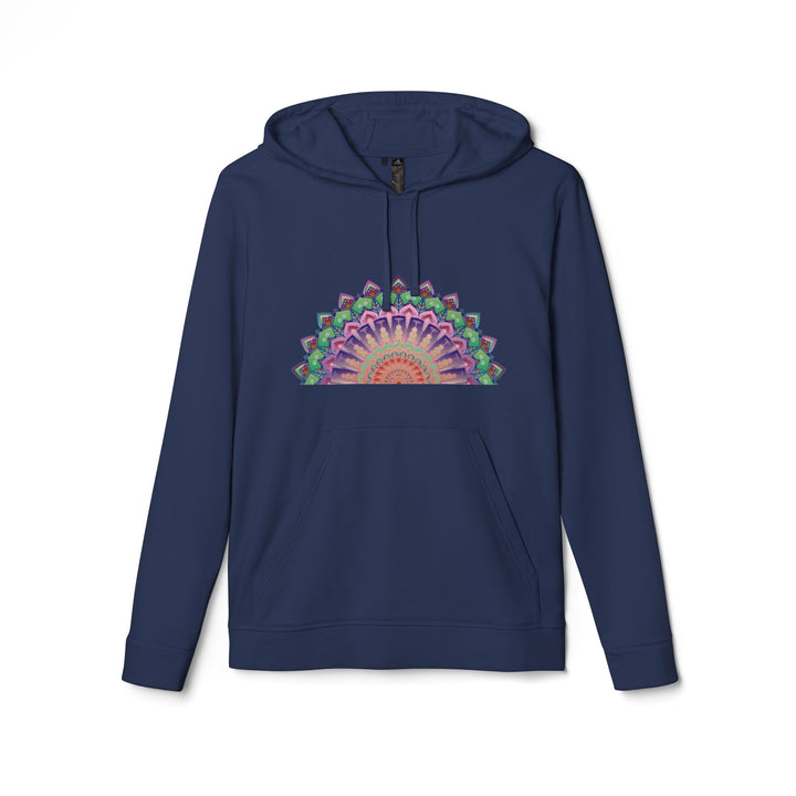 Cozy and stylish Pastel Mandala Fleece Hoodie by Adidas, perfect for chilly days