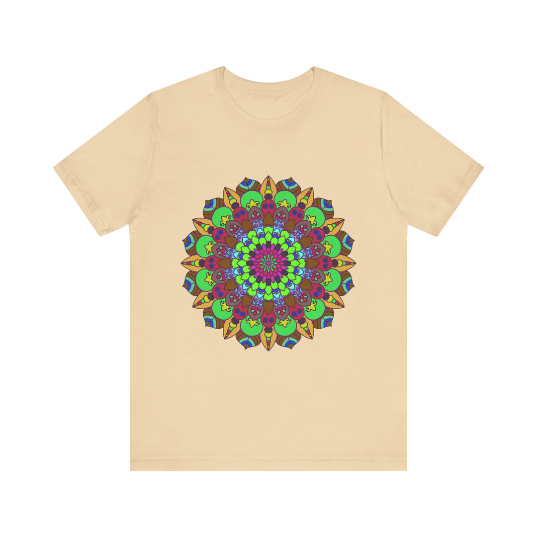 Vibrant Mandala Tee featuring a cosmic and interconnected design in various colors