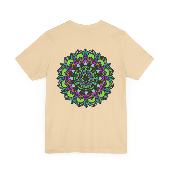 Colorful Mandala Peace Tee with intricate design symbolizing spiritual harmony and balance