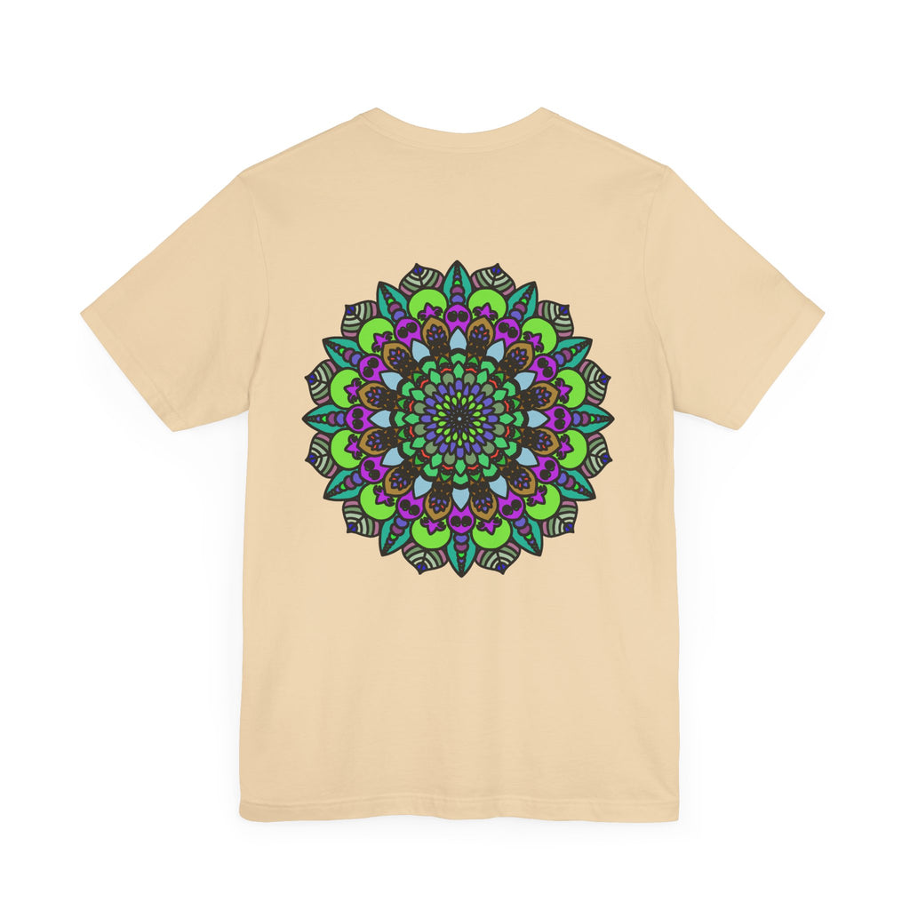 Colorful Mandala Peace Tee with intricate design symbolizing spiritual harmony and balance