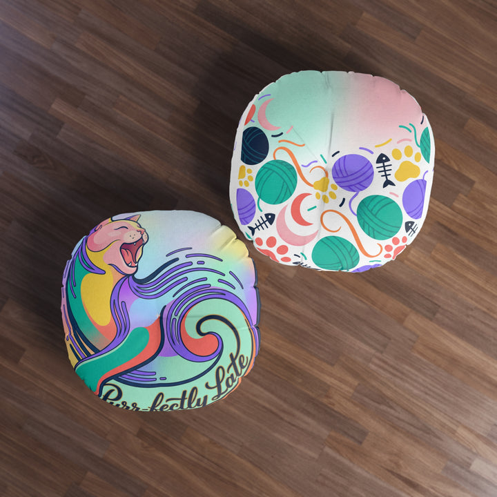 Perfekt spätes Katzen-Bodenkissen