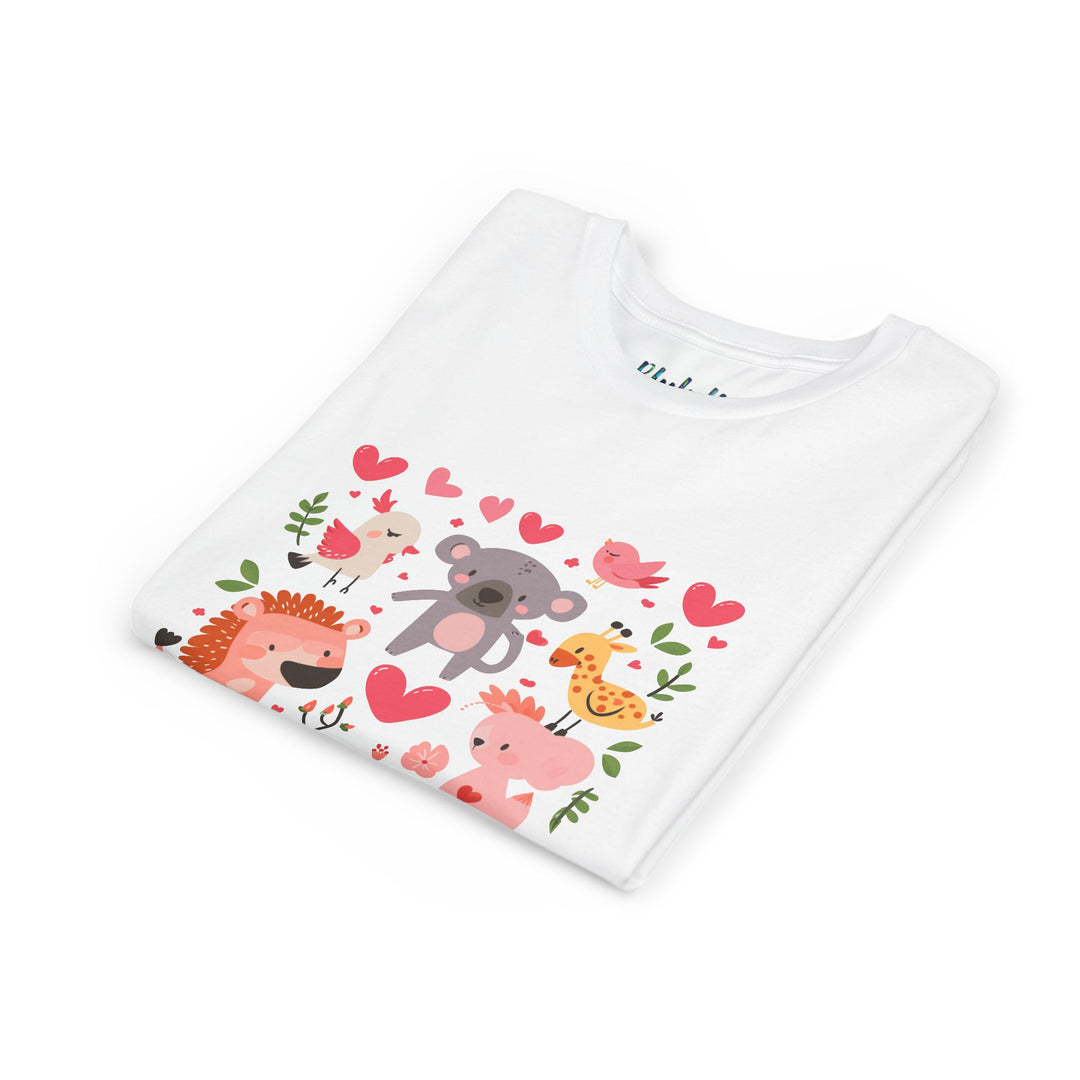 Adorable Animal Love Youth Tee, Cute Kids Shirt, Animal Graphic Tee, Children's Gift, Birthday or Holiday Outfit