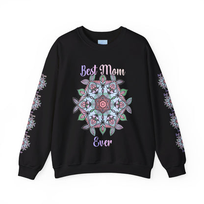 Cozy and stylish crewneck sweatshirt with 'Best Mom Ever' design, perfect birthday gift for any mom