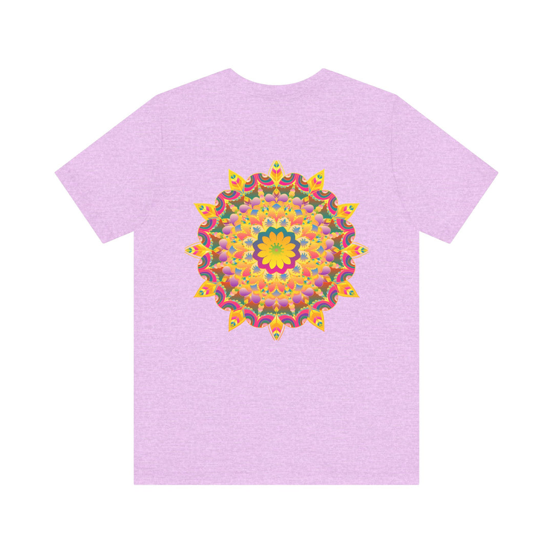 Vibrant Mandala Tee - Peace & Harmony: A colorful, intricate mandala design adorns this comfortable and stylish t-shirt, promoting peace and harmony in its vibrant details