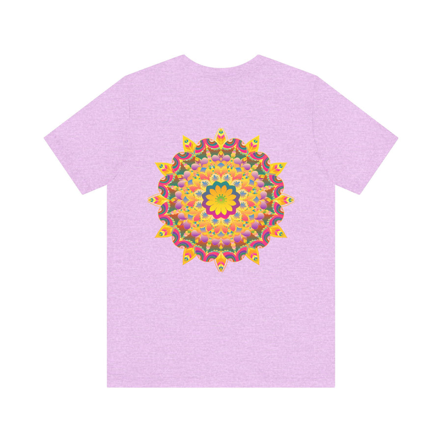 Vibrant Mandala Tee - Peace & Harmony: A colorful, intricate mandala design adorns this comfortable and stylish t-shirt, promoting peace and harmony in its vibrant details