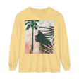 Black Cat Jungle Long Sleeve T-Shirt with jungle-themed graphic alt text 10