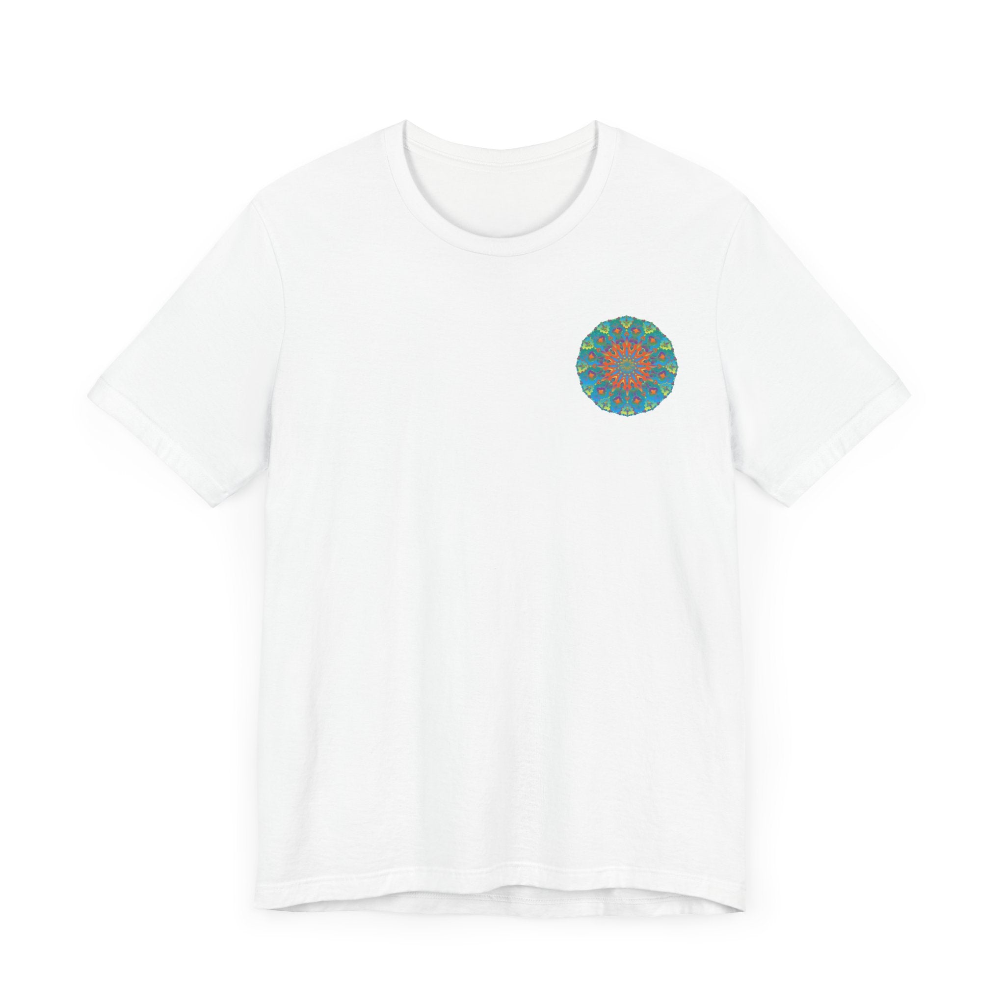 Colorful Mandala Tee with intricate designs representing spiritual peace and harmony