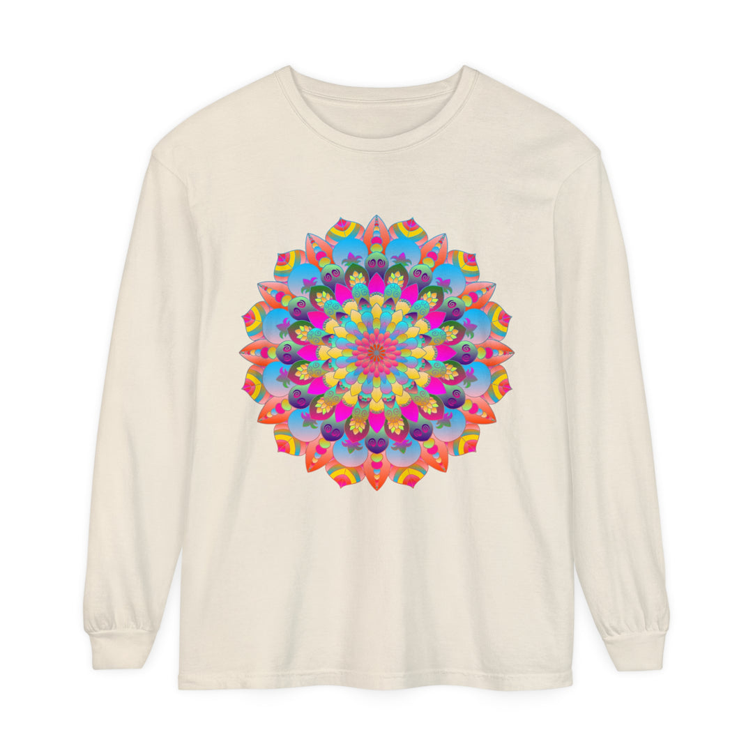 Colorful Mandala Long Sleeve T-Shirt - Psychedelic Art 16