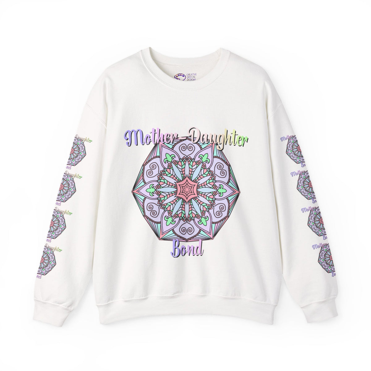 Mother-Daughter Mandala Sweatshirt Celebrating Unique Connections