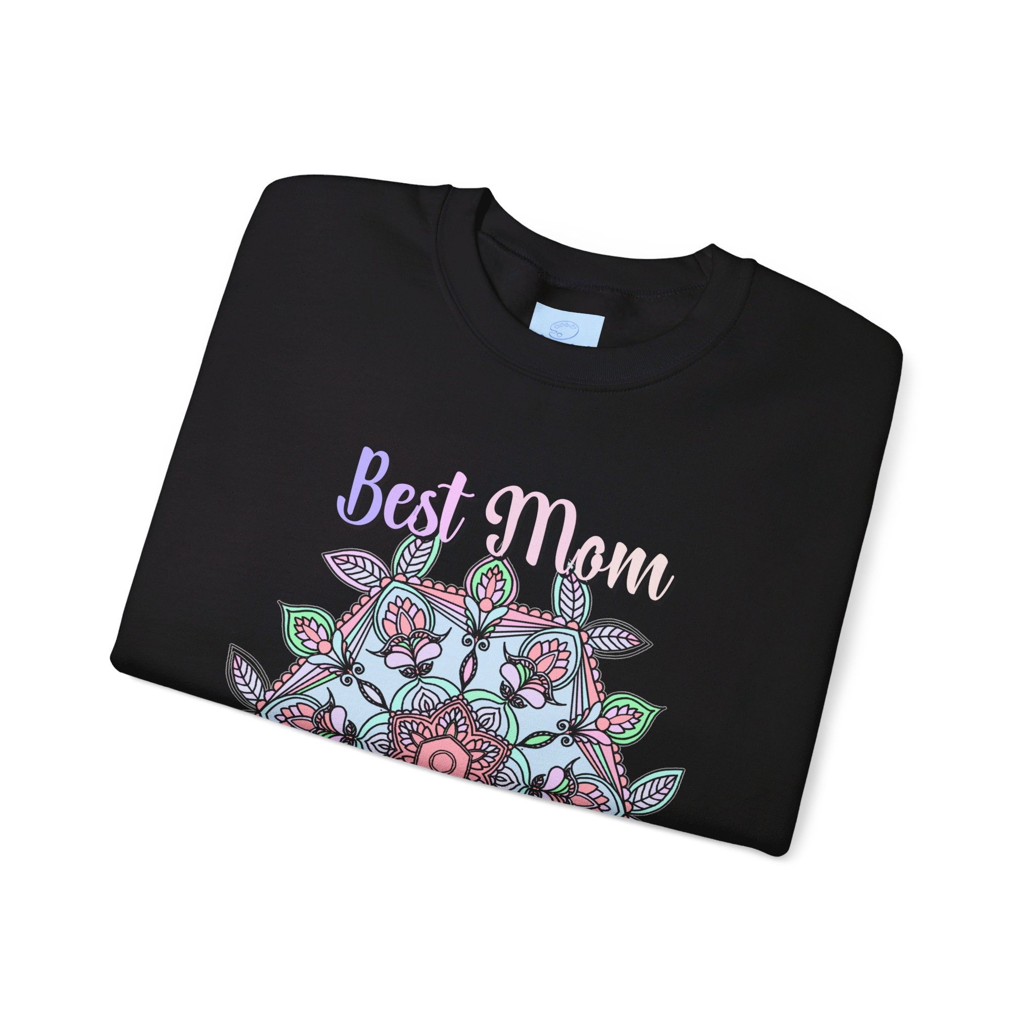 Unisex heavy blend crewneck sweatshirt with 'Best Mom Ever' design, perfect birthday gift for mom