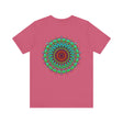 Colorful tee with a vibrant mandala design promoting inner peace