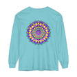 Colorful and intricate mandala design long sleeve t-shirt for both men and women