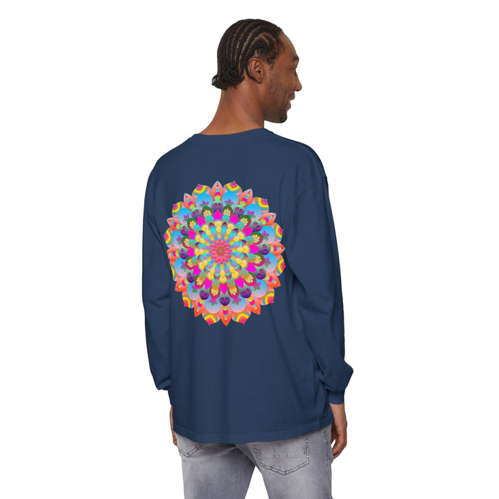 Colorful Mandala Long Sleeve T-Shirt - Psychedelic Art 56