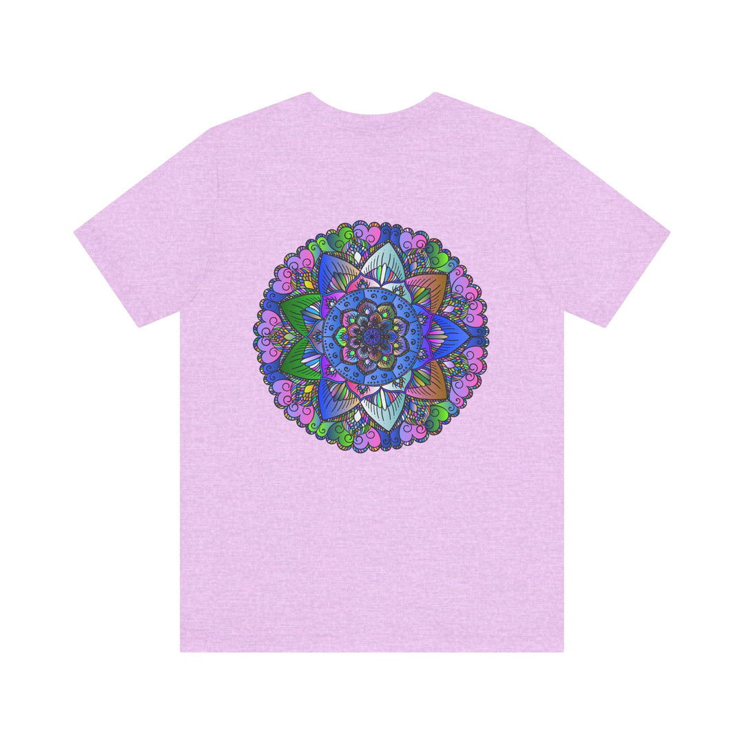 Vibrant Mandala T-Shirt featuring intricate spiritual design for inner peace