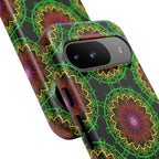 Artistic Mandala Phone Case with Bold Patterns and Modern Flair