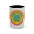  Eye-catching mandala artwork on a premium ceramic mug
