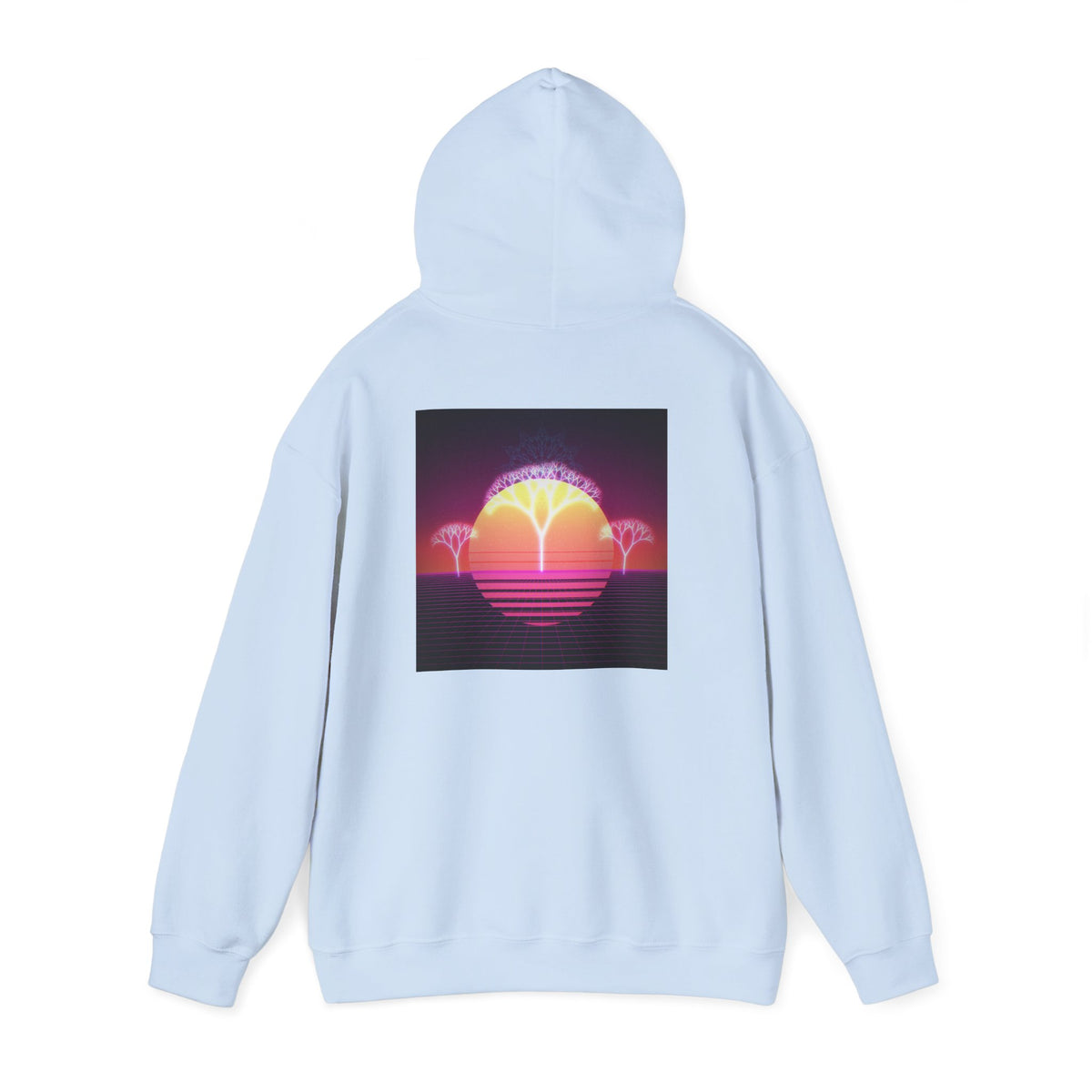 Felpa con cappuccio Retro Sunset Tree of Life