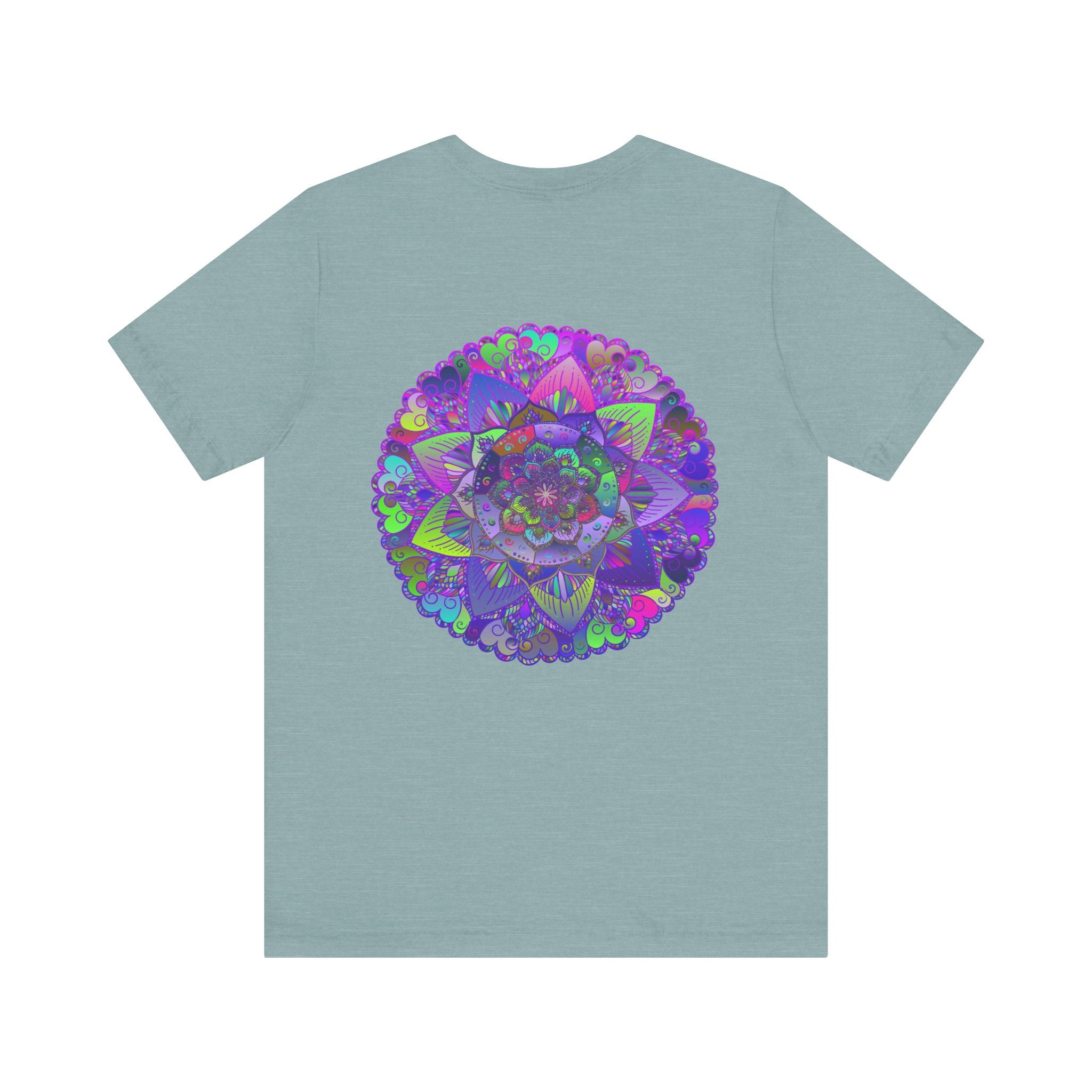 Vibrant Mandala Tee featuring intricate design representing spiritual peace and harmony, perfect for a peaceful and stylish look