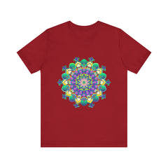 Colorful Mandala Meditation Tee featuring intricate, vibrant design for peace and tranquility