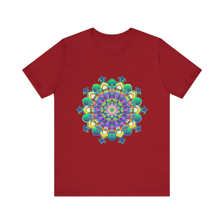 Colorful Mandala Meditation Tee featuring intricate, vibrant design for peace and tranquility