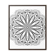 Handmade black and white mandala art on gallery canvas wraps