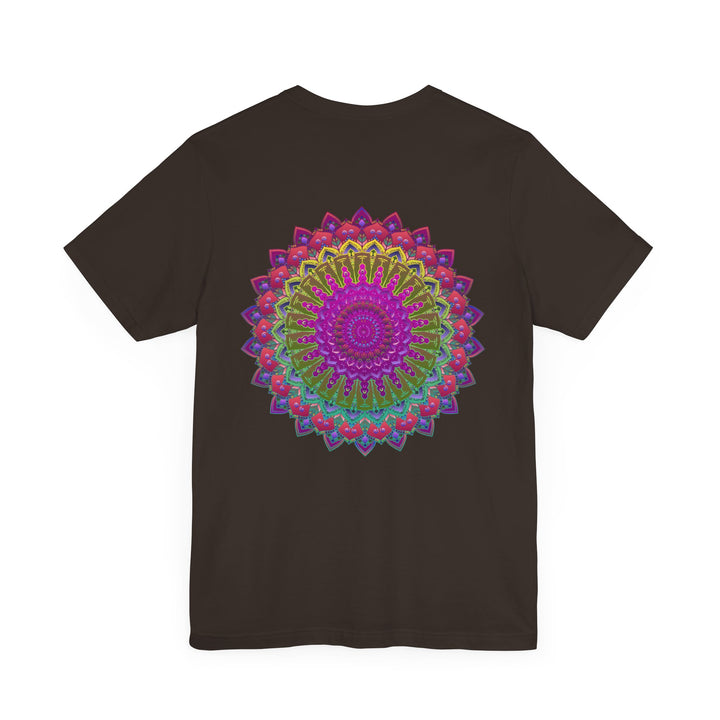 Vibrant Mandala Tee featuring intricate design symbolizing spiritual peace and harmony, perfect for embracing positive energy and inner tranquility