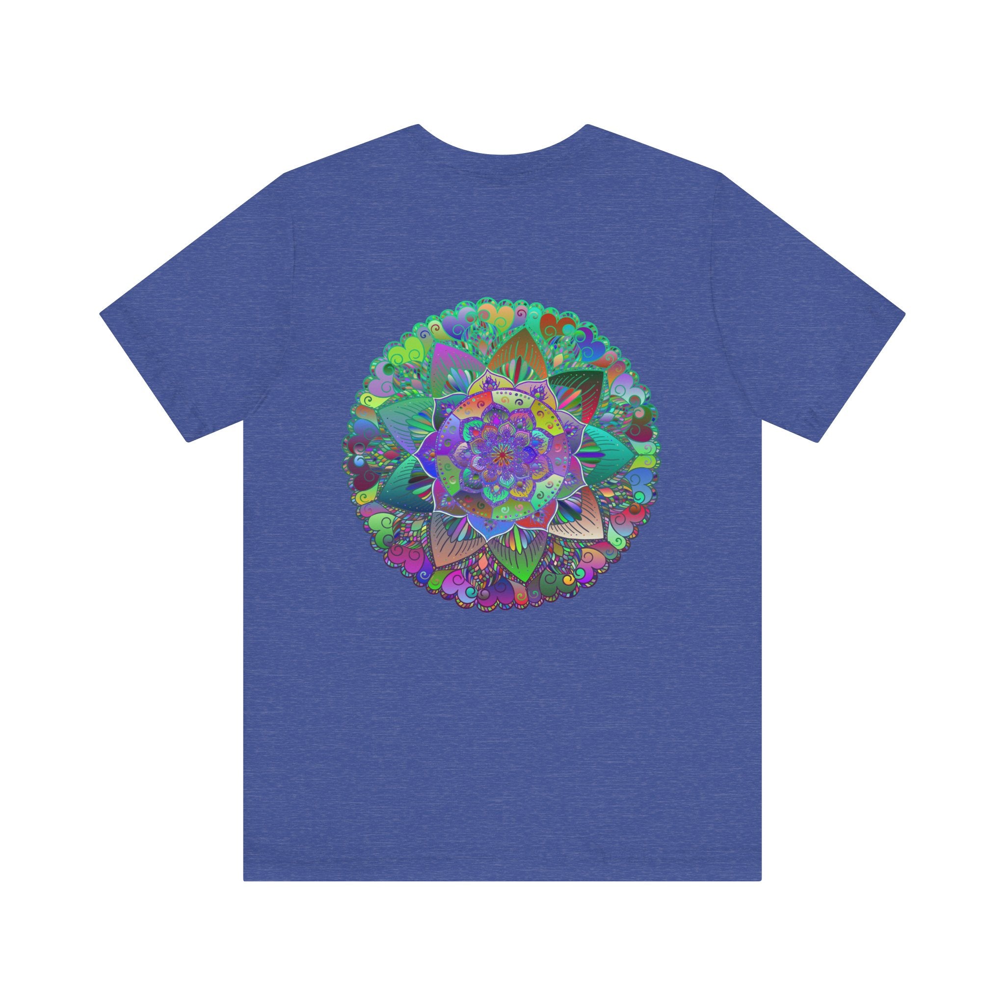 Intricate mandala t-shirt promoting spiritual peace and harmony