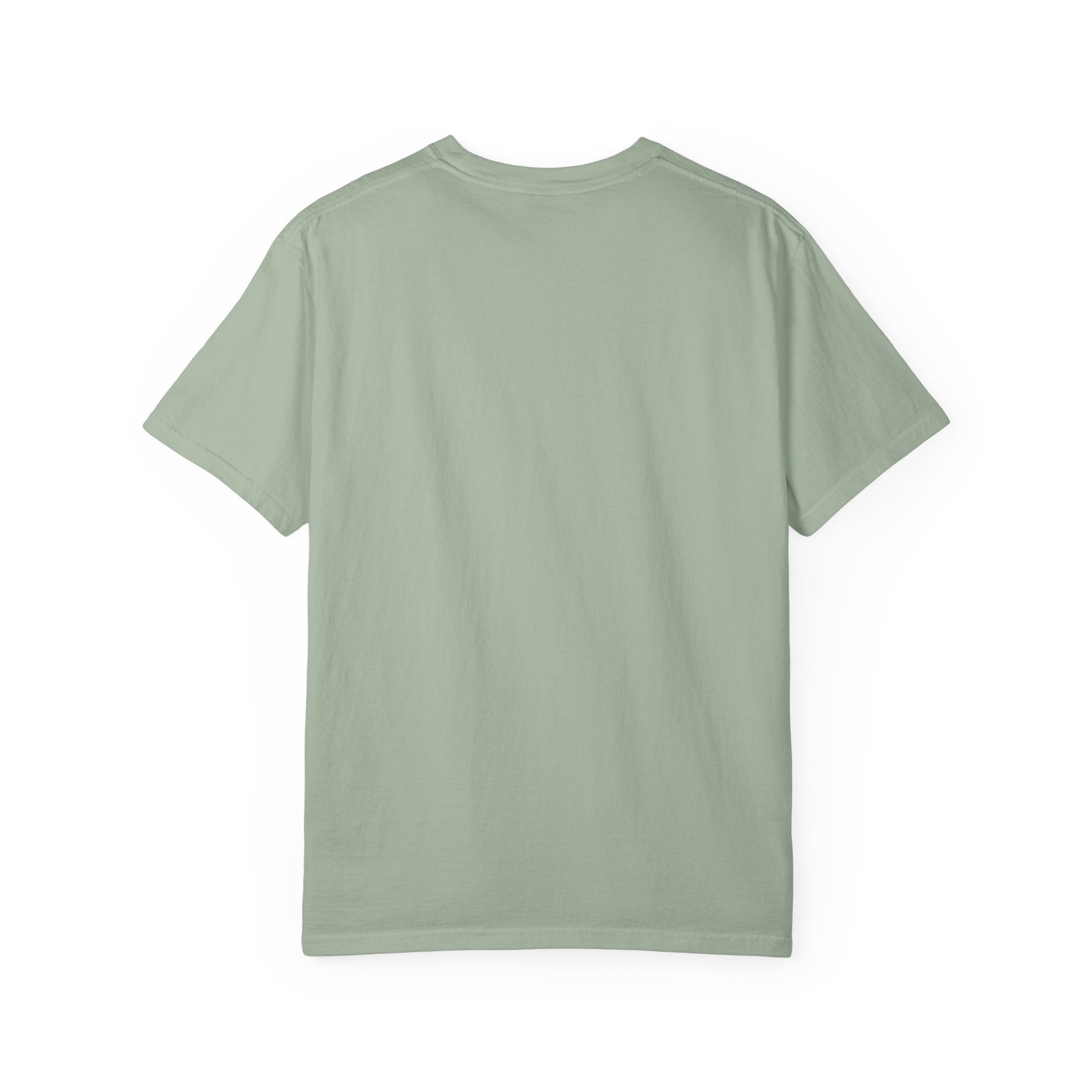T-Shirt — Minimal Art Cat at Door Graphic Tee