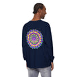 Colorful and intricate mandala design long sleeve unisex t-shirt for vibrant fashion