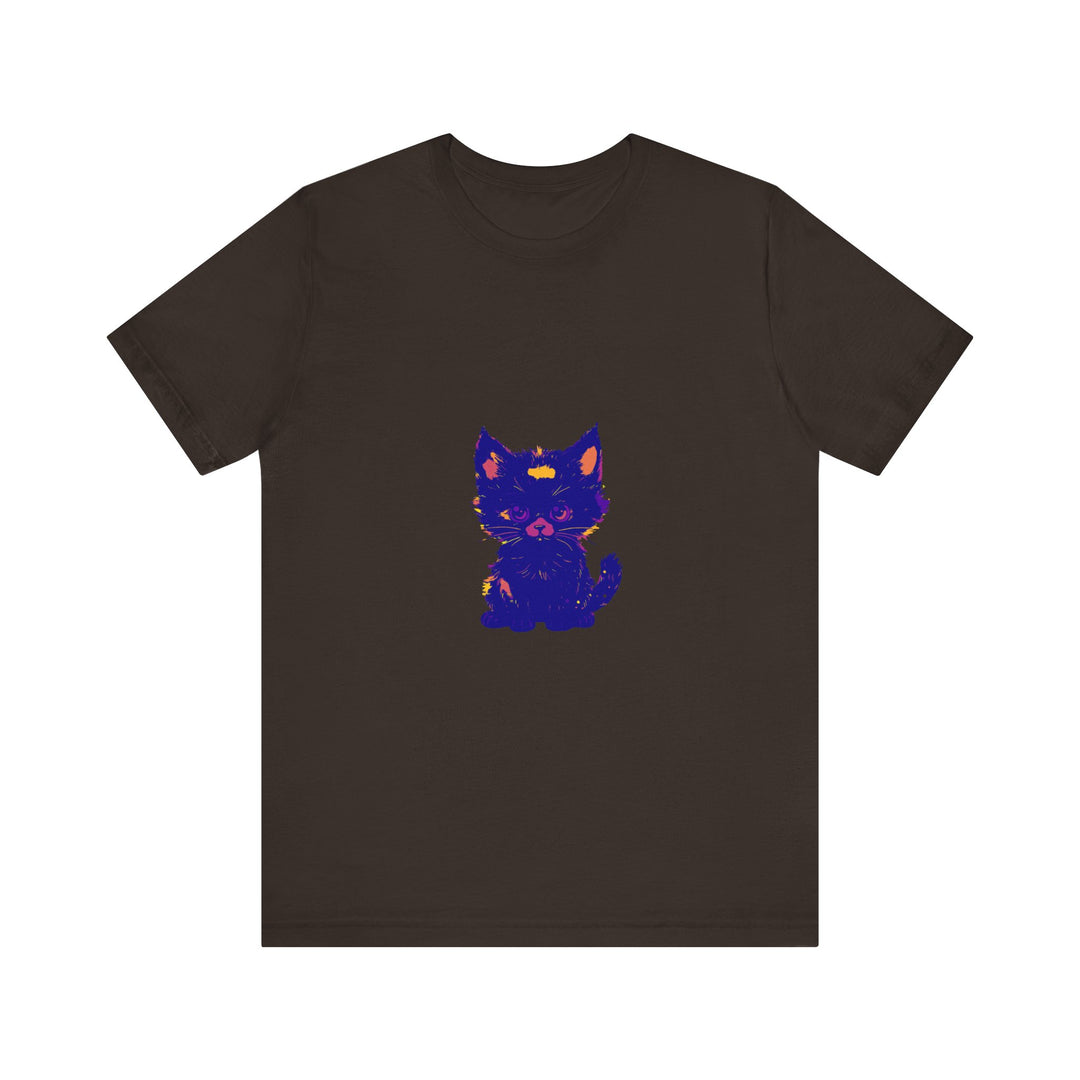 Unique Blue Cat T-Shirt featuring Black Cat artwork