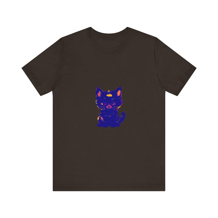 Unique Blue Cat T-Shirt featuring Black Cat artwork