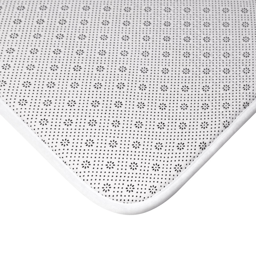 Psychedelic Floral Mandala Bath Mat