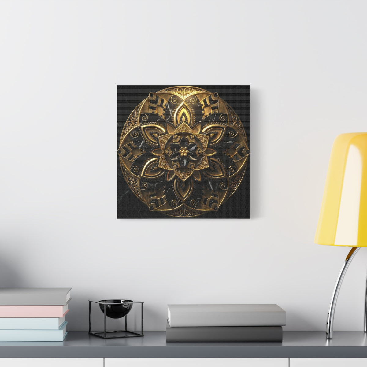 Eternal Balance – Luxury Marble & Gold Canvas