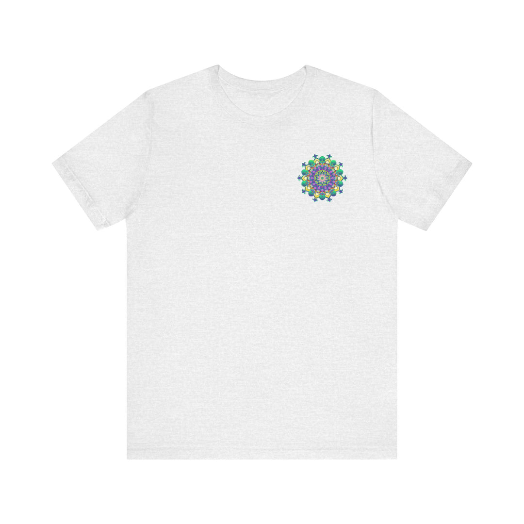 Vibrant mandala tee with colorful spiritual design for inner peace and harmony