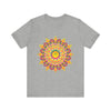 Vibrant Mandala T-Shirt with Colorful Spiritual Art and Intricate Design