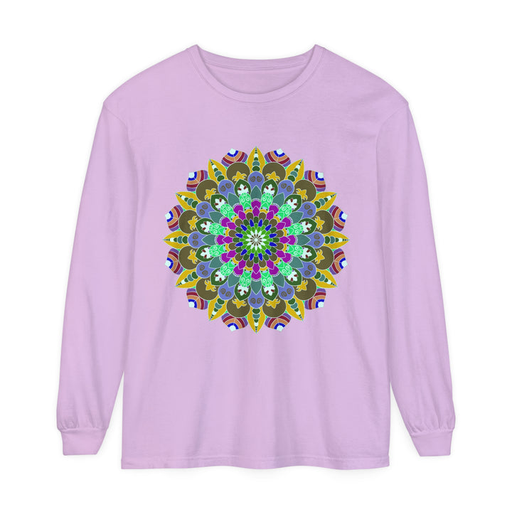 Colorful Mandala Long Sleeve T-Shirt - Spiritual Art 9