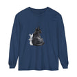 Black Cat Watercolor Unisex Long Sleeve T-Shirt - Comfortable and stylish unisex long sleeve shirt with vibrant watercolor black cat design