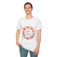 Colorful floral mandala quote t-shirt with intricate design and inspiring message for women