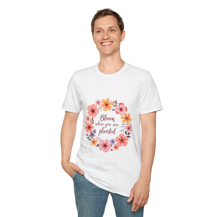 Colorful floral mandala quote t-shirt with intricate design and inspiring message for women