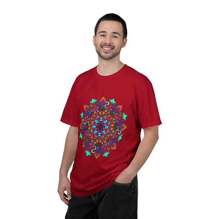Mandala Art T-Shirt in Bold Colors for Creative Expression