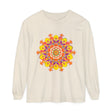 Colorful and intricate mandala design long sleeve t-shirt for men and women