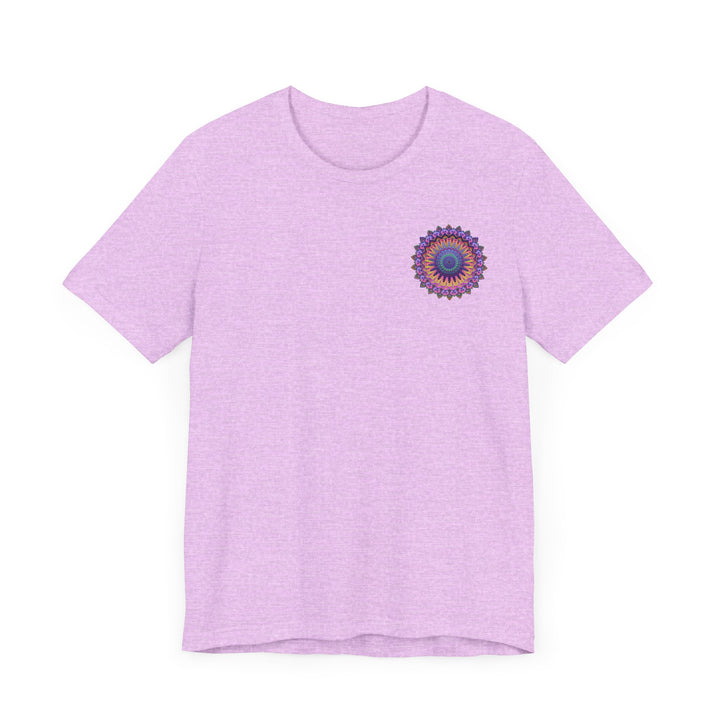 Colorful Vibrant Mandala T-Shirt depicting Spiritual Peace and Harmony for a serene and tranquil fashion statement