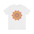 Colorful Mandala Tee featuring intricate design for spiritual peace and harmony