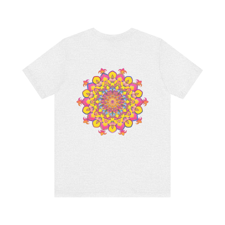 Colorful Mandala Tee featuring intricate design for spiritual peace and harmony