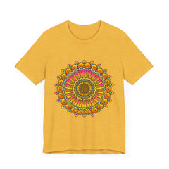 Vibrant Mandala Tee featuring a colorful and intricate spiritual art design